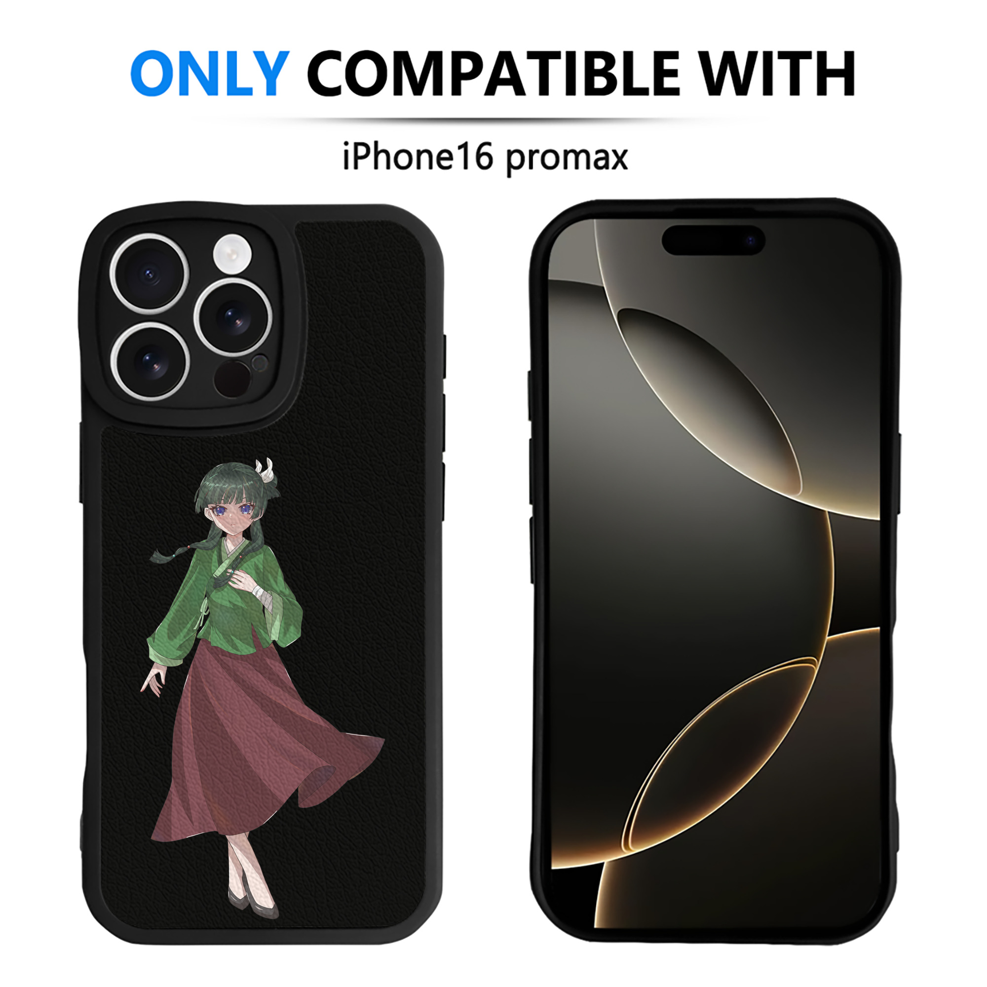（画像用） 薬屋のひとりごと The Apothecary Diaries 【iPhone 16シリーズ対応】シリコンスマホケース（レザー調） 材質：シリコン
